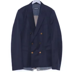 BALENCIAGA 2020 Navy Wool & Denim Blazer サイズ46 ネイビー 642342 TJT35のサムネイル
