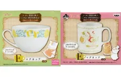 【中古】マグカップ・湯のみ(キャラクター) 全2種セット マグカップ 「一番くじ 夏目友人帳～ニャンコ先生かふぇ～」 E賞