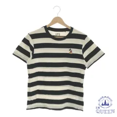 【訳アリ】 UNIQLO ユニクロ トップス Tシャツ 半袖 ミッキーマウス レディース ボーダー S 901-1020 送料無料