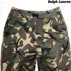 POLO Ralph Lauren スウェットパンツ ジョガーパンツ イージーパンツ ミリタリー プレデターカモ カモフラ 迷彩 総柄 Mサイズ マルチカラー 緑系 カーキグリーン ポロラルフローレン
