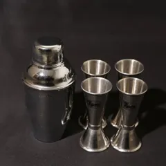 カクテルシェイカー ジガーカップ4個セット メジャーカップ 7pm ステンレス S220