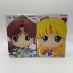 未開封　劇場版　美少女戦士セーラームーンcosmos　２点セット　Qposket　ETERNAL SAILOR VENUS　ビーナス　JUPITER　ジュピター　プライズ　フィギュア　バンダイ　バンダイナムコ　バンプレスト (ME27-1589)