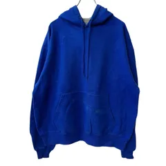 Champion ロゴスウェット パーカー L ブルー チャンピオン フーディー プルオーバー ワンポイントロゴ 古着卸 アメリカ仕入 a709-5378