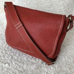 美品 土屋鞄 トーンオイルヌメ ショルダー ブラウン A4収納可 レザー