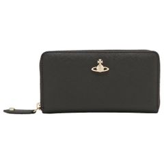 ヴィヴィアンウエストウッド レディース ラウンドファスナー 長財布 Vivienne Westwood 51050023 L001N N403 サフィアーノ レザー ブラック