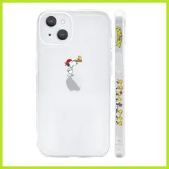 『大人気』キャラクター スマホケース 保護カバー ［軽薄型 クリア ワイヤレス充電対応 レンズ保護 ケース ストラップホール付き］ 用 5.4インチ アイフォン12ミニ iPhone12mini 対応 スヌーピー 透明A