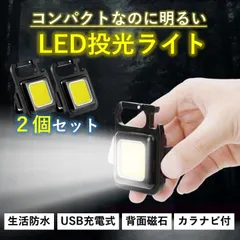 LED ライト キャンプ アウトドア ランタン 充電式 USB 2個セット 明るい 小型 照明 屋外 防水 COB 投光器 ミニ 三脚 撮影 スタンド 作業 軽量 ワーク 災害 懐中電灯