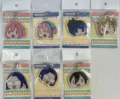 未開封　ゆるキャン△　顔スタンプキーホルダー　7種セット　まとめ売りのサムネイル