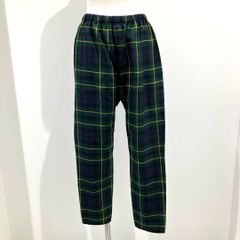GQ-P023 コムデギャルソン COMME des GARCONS ウールギャバ タータンチェックパンツ グリーン×イエロー Sサイズ 2006年S/S