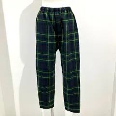 極美品　コムデギャルソンガール   バルーンパンツ タータンチェック ブラックコムデギャルソンBLACK COMME des GARCONS フラノウール