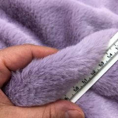 売切再入荷✨くすみラベンダー　ファー生地　フェイクファー　ボア生地　ぬい服　材料