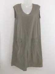 ◇ LA MARINE FRANCAISE マリン フランセーズ フロントスリット 膝下丈 ワンピース カーキ系 レディース P  【中古】 【1209090006322】のサムネイル