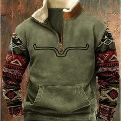 種類146：S/O：8 メンズ ファッション 服 男性用 オシャレ シンプル 大人 かっこいい ストリート 長袖 ハーフ ジッパー プリント ジャケット