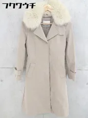 ■ ◎ NATURAL BEAUTY ナチュラルビューティー ライナー付 長袖 コート サイズ36 ベージュ レディース  【中古】 【1102040009544】