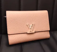 ★NA04218 綺麗！ LOUIS VUITTON ルイヴィトン ポルトフォイユ カプシーヌ コンパクト ウォレット 三つ折り 財布 マグノリア M62156