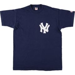 古着 90年代 フルーツオブザルーム FRUIT OF THE LOOM MLB NEW YORK YANKEES ニューヨークヤンキース ロゴプリントTシャツ/eaa561629