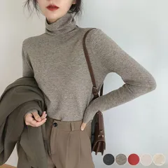 ハイネック レディース トップス ニット シンプル タートルネック 秋冬 秋 冬 ゆったり 白 黒 グレー 長袖 Ｔシャツ ゴルフ セーター 無地 おしゃれ あったか 暖かい