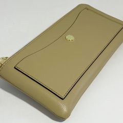 LJ-P0112BE 軽くて うすい 長財布 フェイクレザー ベージュ