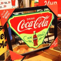 ガレージ・パブミラー◆コカ・コーラ/DINER◆アメリカン　ダイナー　看板