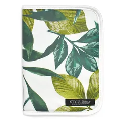 COLORFUL CANDY STYLE 新品   マルチケース 母子手帳ケース ファスナータイプ ボタニカルリーフ リーフ ボタニカル ナチュラル カバー ブランド ファスナー おしゃれ シンプル 2人分 2人用 大きめ お薬手帳ケース 通帳 お薬手帳