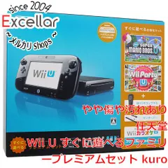 【すぐ遊べるセット】 任天堂 WiiU プレミアム クロ セット 09-17