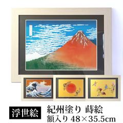 陶板額絵　浮世絵 浮世絵 陶板3種セット 北斎 広重 – 盛栄堂-seieido-