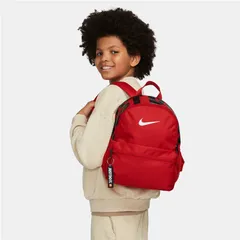 ナイキ 子ども用 リュックサック 11L バッグ NIKE ブラジリア JDI キッズ ミニ バックパック  鞄 男の子 女の子 スポーツ  キッズリュック nike ミニバッグ 通園   レッド/ブラック/DR6091-657