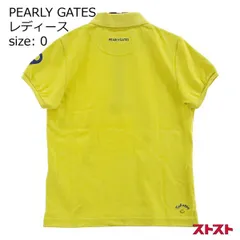 PEARLY GATES パーリーゲイツ 半袖ポロシャツ ニコちゃん刺繍 PGスマイル 0 ［240001960481］#