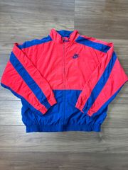 NIKE ビッグスウッシュ ハーフジップ アノラックジャケット XXL 赤紺