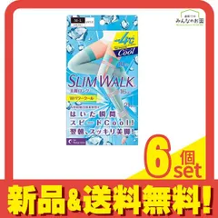 スリムウォーク 美脚ロング Wパワークール ひざ上丈 1足入 (M-Lサイズ) 6個セット まとめ売り