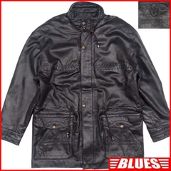 GIANNI VALENTINO ジャンニバレンチノ ジャケット ブルゾン XL レザー ジャンパー 黒 ブラック ステンカラー 羊革 ラムレザー 本革 メンズ レザージャケット_サイズXL一覧←SEULB屋着古← AA1560