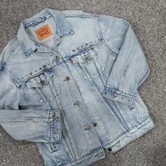 LEVI'S(リーバイス) Baggy トラッカー オーバーサイズ 装飾 デニム ジャケット デニムジャケット S