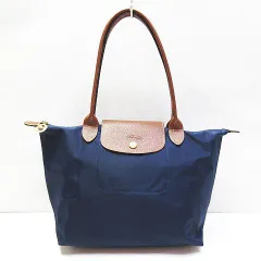 LONGCHAMP ロンシャン ル・プリアージュ トートバッグ 2605 Mサイズ (旧Sサイズ) ネイビー 紺色 鞄 レディース E215LF