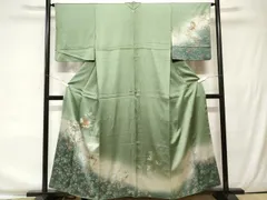 ますいわ屋　超美品　着物　正絹　袷　豪華　訪問着　170トールサイズ　白　黒　金 ますいわ屋 超美品 着物 正絹 袷 豪華 訪問着 170トールサイズ 白