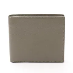 サンローランパリ SAINT LAURENT PARIS 二つ折り財布 EAST WEST WALLET 396307 カーキ レザー 二つ折財布 メンズ Used B