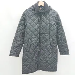 ◇ ⊇ Lavenham ラベンハム 防寒性良好 長袖 キルティングジャケット サイズ36 ブラック系 レディース メンズ E  【1507250004417】