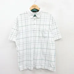 XL/古着 ジャンセン 半袖 ポロ シャツ メンズ 白他 ホワイト チェック 25jul05 中古 トップスのサムネイル