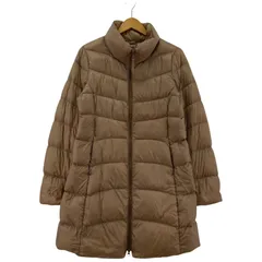 UNIQLO ユニクロ ULTRA LIGHT DOWN スタンドカラーコート sizeM/ベージュ