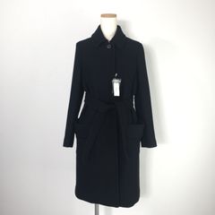 極美品✨ポールスミス アンゴラ混 ベルト付ロングコート 黒 サイズ40