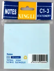 【中古】ノート・メモ帳 ブルー 付箋