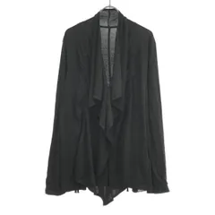 Yohji Yamamoto ヨウジヤマモト 21SS サイドギャザードレープカーディガン FD-T09-073 ブラック 2のサムネイル