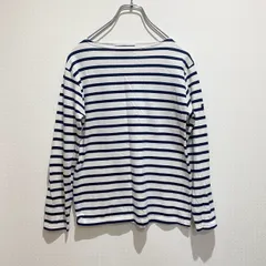 SAINT JAMES セントジェームス　レディース　トップス　Tシャツ　ロンT　カットソー　長袖　ボートネック　ボーダー　ブランドロゴ　ブランドタグ　ネイビー　ホワイト　バイカラー　フランス製　普段着　カジュアル　シンプル　SU131h561