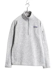 【お得なクーポン配布中!】 パタゴニア ベターセーター ハーフジップ レディース M 17年製 Patagonia ニット フリース ジャケット プルオーバー ジャンパー 裏起毛 灰