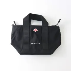極美品 ダントン DANTON CORDURA CANVAS 2WAY TOTE BAG LE-MARAIS/ブラック コーデュラキャンバス トートバッグ【2400014474633】