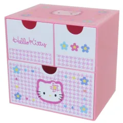 ハローキティ 卓上収納 キャラチェスト サンリオ ケイカンパニー 小物入れ 収納ケース キャラクター グッズ 