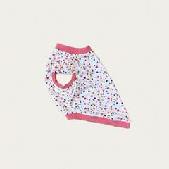 犬服　L胴回53　ウォーターCOOL　テラゾーPK　肩フリル