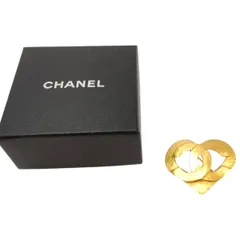 シャネル CHANEL ココマーク ハートモチーフ ブローチ 95P ゴールド 管理番号：10036