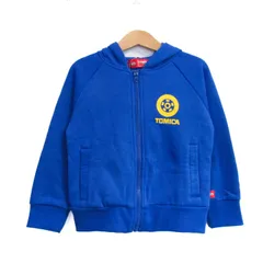 トミカ パーカー トップス ジップアップ スウェット 未使用品 キッズ 男の子用 110サイズ ブルー TOMICA