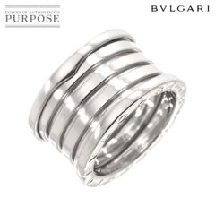 ブルガリ BVLGARI ビーゼロワン 5バンド #53 リング K18 WG ホワイトゴールド 750 指輪 B-ZERO1 Ring 90284210