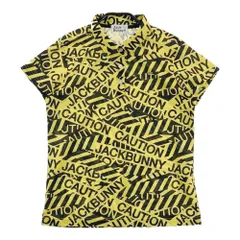 サイズ：1 JACK BUNNY ジャックバニー  半袖ポロシャツ 総柄 イエロー系 [240101343998]# ゴルフウェア レディース ストスト